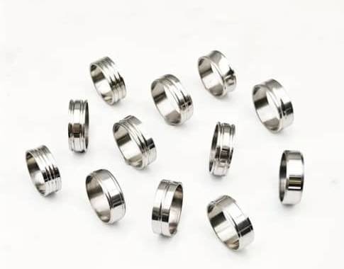 Anillos de acero inoxidable 