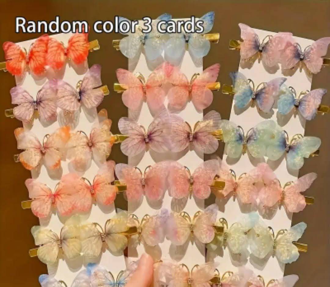 Chips para el cabello de mariposas